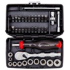 CRAFTSMAN V-Series™ 1/4 in Drive SAE 6-Point Tool Set (38 pc) - CMMT45750V picture