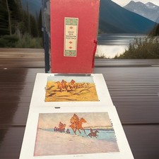 Frederic Remington Western Americana Art Prints Portfolio of Eight Paintings1909 picture