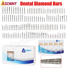 100Size AZDENT Dental Diamond Burs FG High Speed Handpiece Friction Grip 5Pc/Box picture