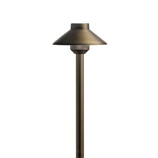 Kichler 15820CBR30 Stepped Dome Path Light Centennial Brass 3000K 2W LED picture