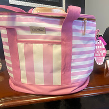 Cool Planet Weekender 30-Can Striped Insulated Cooler Bag, Strap, Zipper picture
