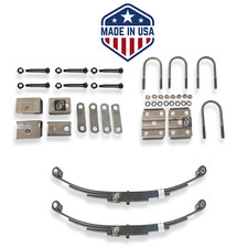 USA Made HD Greaseable 3500 lbs Trailer Axle Kit (Leaf Springs, Hanger & U-Bolt) picture