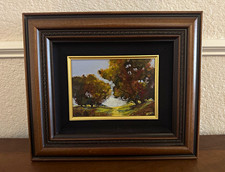 Original Michael Tienhaara Oil Painting Autumn Song Signed Framed Impressionist picture