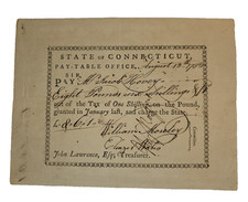 1783 Connecticut State Pay Order to Pay Rev. War Captain Jacob Hovey – Signed  picture