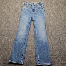 Madewell Cali Demi-Boot Jeans Blue Medium Wash High Rise Size 25 picture