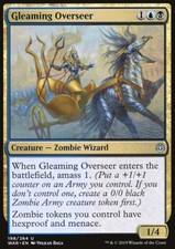 MTG Magic the Gathering Gleaming Overseer (198/330) War of the Spark LP picture
