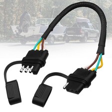Seamaka 4 Pin Trailer Wiring Harness,4 Way Flat 12