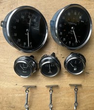 1981 Alfa Romeo 2000 Spider Veloce Jaeger 85 MPH Speedometer Tach & Tri Gauges picture