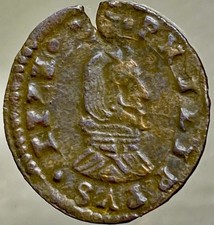 1661-1664 Coin Spanish Empire 8 Maravedis King Philip IV 360 Years Old Scarce picture