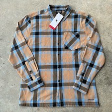 NWT Spyder Elevation Tech Flannel Men’s Size XL Tannin Plaid Outdoor Long Sleeve picture