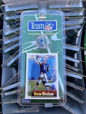 BRAND NEW 1995 Score Team NFL Pin Card New England Patriots DREW BLEDSOE VTG picture