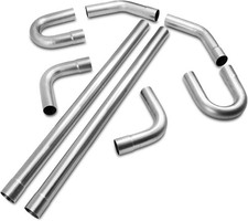 2.5 Inch Universal T304 Stainless Steel Exhaust Pipe Tubing Kit 16 Gauge Custom picture