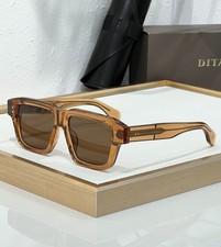 DITA ELIUX DTS751 Square Sunglasses Transparent Brown Frame Lens 54-17-150 picture