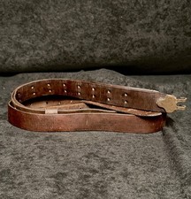 WWII USGI 1943 Dated MILSCO M1907 Pattern Leather Sling picture