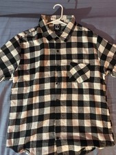 Tango Hotel Black And White Plaid Flannel Shirt XL NWOT picture