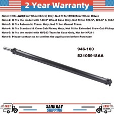 946-100 Rear Driveshaft Prop Shaft Assy for Dodge Ram 1500 4WD Automatic Trans picture