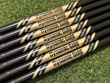 NEW True Temper Dynamic Gold Tour Issue Black Onyx Iron Shaft Set .355 Taper Tip picture