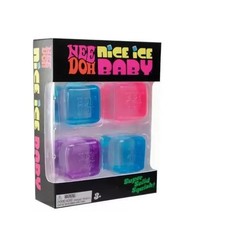 NeeDoh Nice Ice Baby 4-Pack Mini Cubes Authentic Squishy Fidget Stress Toy picture