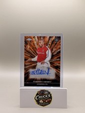 2025-26 Topps Chrome UEFA Thierry Henry Orange Lazer Auto /25 Arsenal #BLATH picture
