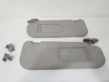 2017-2020 Hyundai Elantra GT Sun Visors LEFT RIGHT PAIR SET GRAY w/Clips OEM picture