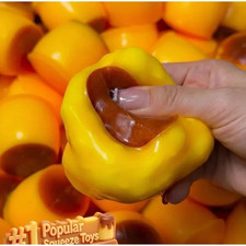 Pudding Squeeze Ball Caramel Crunchy Squishy Fidget Toy Stress Relief Desk Play picture