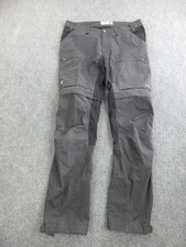 Fjallraven Pants Mens 34x34 Gray G-1000 Hiking Zip Pockets Outdoor Khakis picture