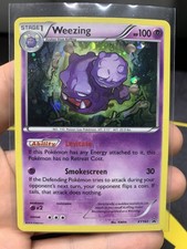 2016 Pokemon XY Black Star Promo Weezing XY163 Cosmos Holo - NM picture