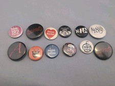 Assorted Emo/ Metal/ Punk Pinback Buttons - Lot Of 12 picture