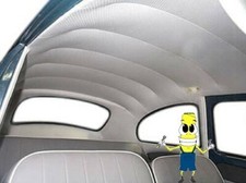 Empi Ivory White Vinyl Headliner Kit for VW Bug / Beetle 1968-1977 Hard Top picture