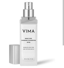 Vima Color Changing Foundation W/ Sunscreen Fragrance Paraben Free New picture