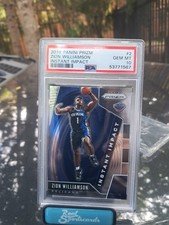 2019 PANINI PRIZM INSTANT IMPACT #2 ZION WILLIAMSON ROOKIE RC PSA 10 picture