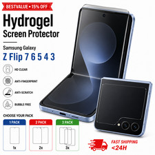 Hydrogel Screen Protector Samsung Galaxy Z Flip 7 6 5 4 3 Film 3 2 1 Pack picture