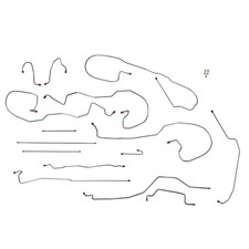 Complete Brake Line Kit 2003-04 Silverado Sierra 1500 4WD Stainless Steel picture