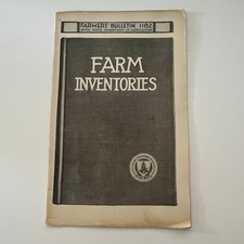 Farm Inventories 1921 USDA Farm Bulletin Booklet TK2-XB4 picture