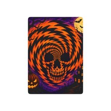 Psychedelic Skull Spiral Poker Playing Cards | Halloween Card Deck picture