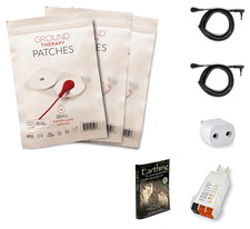 Earthing Ground Therapy Patch Kit 90 Patches Includes Adapters, Cords & Book picture