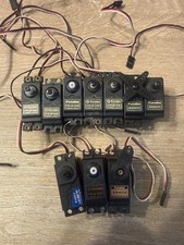 Lot of 10 Servos: 9 Futaba - 1 Team Associated FP-S148 S3003 S3004 FP-S128 S9402 picture