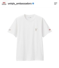 Uniqlo x Laver Cup Limited Edition Roger Federer RF White T-Shirt Men’s Large picture