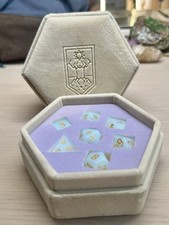 Critical Role Whitestone Opalite Wedding Dice Set picture