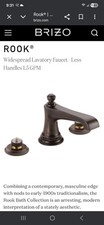 Brizo 65360LF-RBLHP Rook 1.5 GPM Widespread Lavatory Faucet Less Handles picture