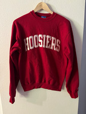 Vintage Indiana Hoosiers Hoosiers Red Crewneck Sweatshirt Pullover  S picture