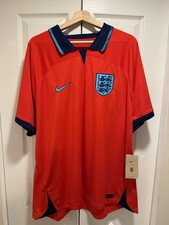 New Nike Dri Fit Men's England Red Away Soccer Futbol Jersey 3XL picture