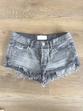 Free People We The Free Black Denim Shorts picture