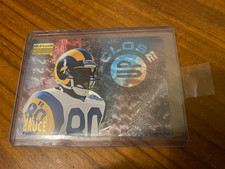 1996 SkyBox Premium Isaac Bruce #3 /10 Close Up St. Louis Rams picture