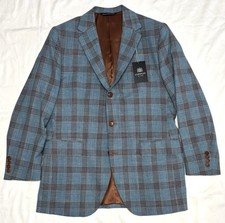 Coppley Loro Piana Summertime Men’s Sport Coat 42R Windowpane/Glen Check NWT picture