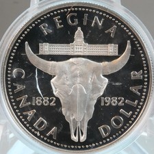 Canada 1982 Proof Silver Dollar * 100th Anniversary of Regina picture