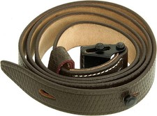 Authentic German MP Brown Leather Carrying Sling WWII Replica Military Gear WW2 picture