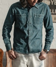 Non Stock 9 oz Wabash Vent Hole Work Shirt Size 38 picture