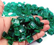 100 Ct Natural Green Emerald Mixed Shape Certified Loose Gemstone Lot 6LGX picture
