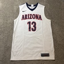 Nike Elite Arizona Wildcats Basketball Jersey #13 Mens Medium White College picture